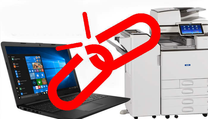 Nguyên nhân vì sao máy tính không thể kết nối được với máy photocopy?
