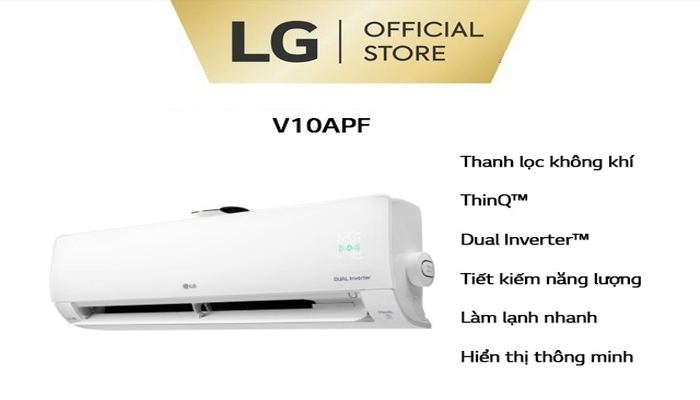 Máy lạnh LG Wifi Inverter 1 Hp V10APF