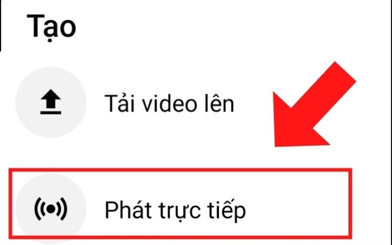 Phát trực tiếp để tăng tương tác