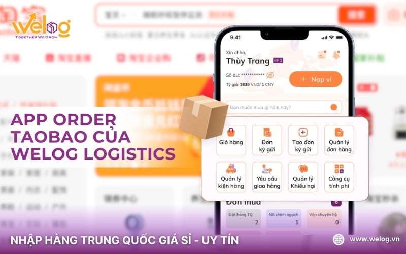 nhập hàng qua welog