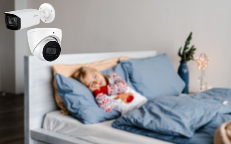 các vị trí lắp camera trong phòng ngủ